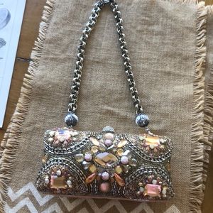 Beautiful Mary Frances Clutch .never used